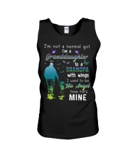 I'm a granddaughter to a Grandpa with wings Unisex Tank tile
