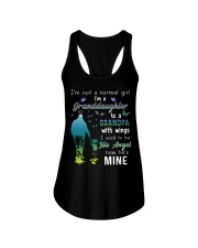 I'm a granddaughter to a Grandpa with wings Ladies Flowy Tank tile