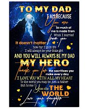 TO MY DAD - WOLF - MY LOVING FATHER 16x24 Poster front