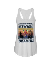 T-SHIRT - COLORFUL DRAGON - ALWAYS BE YOURSELF Ladies Flowy Tank tile