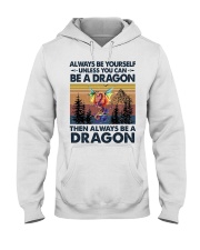 T-SHIRT - COLORFUL DRAGON - ALWAYS BE YOURSELF Hooded Sweatshirt tile