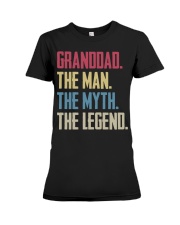 GRANDDAD - THE MYTH - THE LEGEND Premium Fit Ladies Tee thumbnail