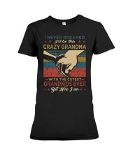 GRANDMA - VINTAGE - CRAZY GRANDMA Premium Fit Ladies Tee thumbnail