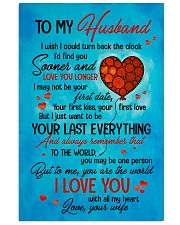 TO MY HUSBAND - HEART - TO ME YOU'RE THE WORLD 16x24 Poster front