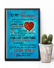 TO MY HUSBAND - HEART - TO ME YOU'RE THE WORLD 16x24 Poster lifestyle-poster-8