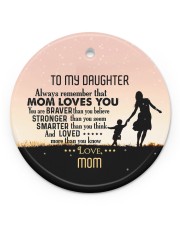 You Are Braver Than You Believe - Personalized Circle ornament - single (porcelain) front