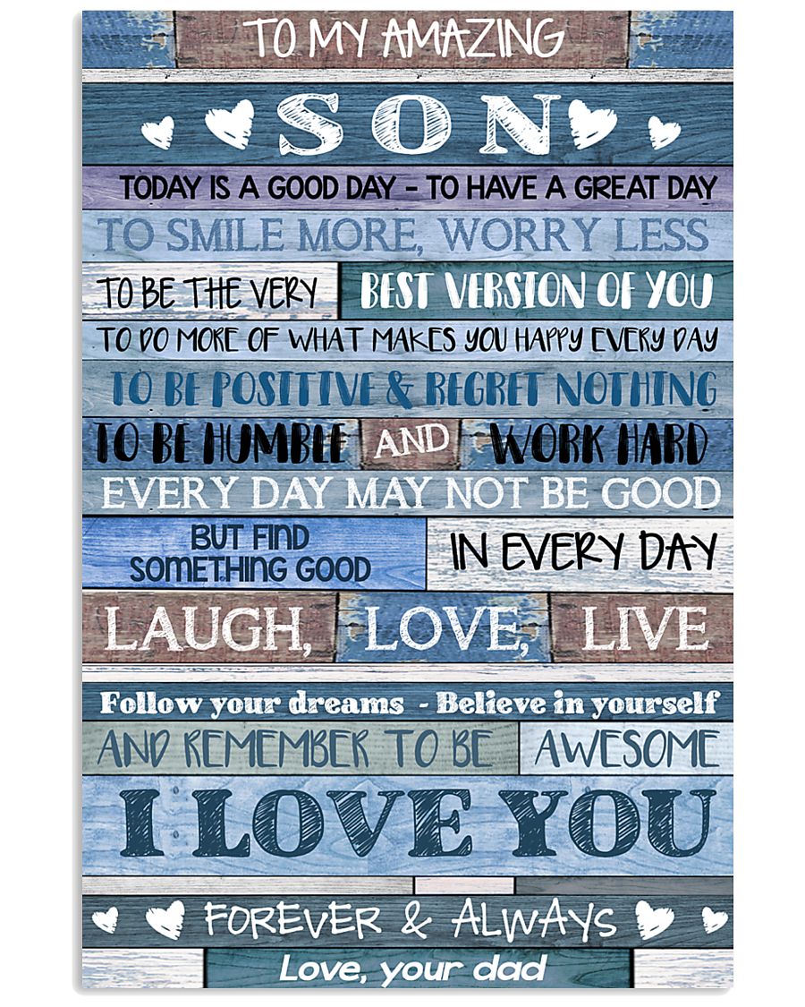DAD TO SON 16x24 Poster