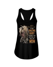 T-SHIRT - TO MY BONUS DAD - DINOSAUR Ladies Flowy Tank tile