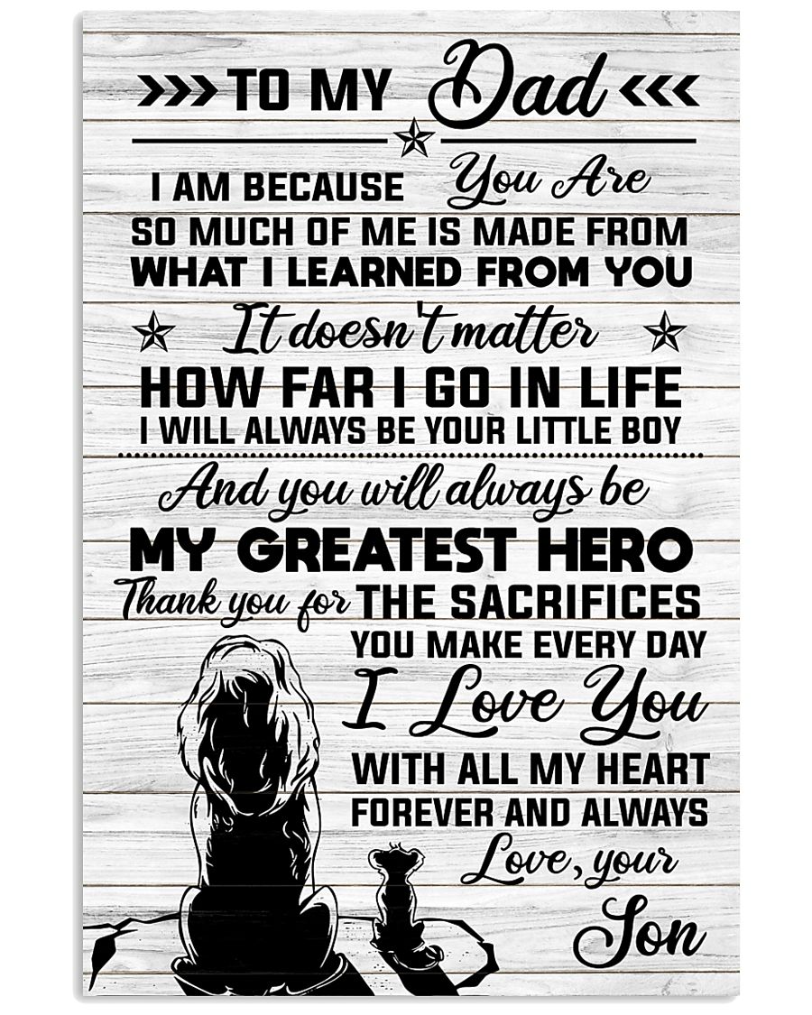 SON TO DAD 16x24 Poster