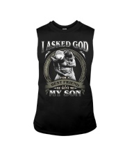 I asked god for a best friend He sent me My son Sleeveless Tee thumbnail