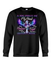 Angel - Grandpa - A Big Piece Of My Heart Lives Crewneck Sweatshirt tile