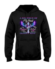 Angel - Grandpa - A Big Piece Of My Heart Lives Hooded Sweatshirt tile