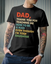 Dad Thank you for teaching me Classic T-Shirt lifestyle-mens-crewneck-front-6