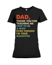 Dad Thank you for teaching me Premium Fit Ladies Tee thumbnail