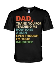 Dad Thank you for teaching me V-Neck T-Shirt thumbnail