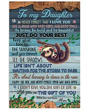 POSTER - TO MY DAUGHTER - SLOTH - LOVE YOU 16x24 Poster front
