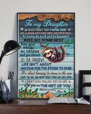 POSTER - TO MY DAUGHTER - SLOTH - LOVE YOU 16x24 Poster lifestyle-poster-2