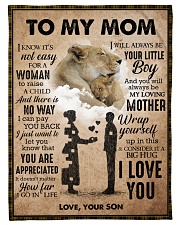 To My Mom - Lioness Small Fleece Blanket - 30" x 40" front