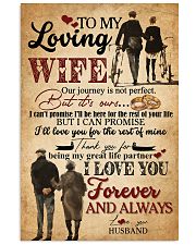 TO MY WIFE - HAND IN HAND - I LOVE YOU 16x24 Poster front