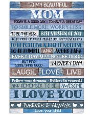 POSTER - TO MY MOM - BLUE - TODAY IS 16x24 Poster front