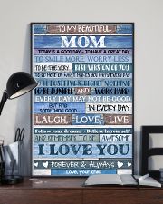 POSTER - TO MY MOM - BLUE - TODAY IS 16x24 Poster lifestyle-poster-2