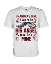 Angel - Grandpa - I Used To Be His Angel V-Neck T-Shirt tile