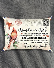 Angel Grandma - I Have A Guardian Angel Watching Rectangular Pillowcase aos-pillow-rectangle-front-lifestyle-1