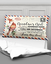 Angel Grandma - I Have A Guardian Angel Watching Rectangular Pillowcase aos-pillow-rectangular-front-lifestyle-03