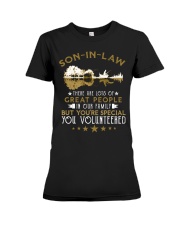 SON-IN-LAW - FISHING - VINTAGE - YOU VOLUNTEERED Premium Fit Ladies Tee tile