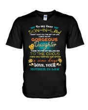 TO MY SON-IN-LAW - FUNNY T-SHIRT - CIRCUS V-Neck T-Shirt thumbnail