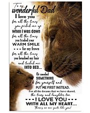 TO MY DAD - LION - I LOVE YOU FOR ALL THE TIMES 16x24 Poster front