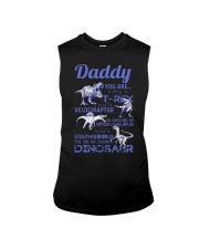 DAD - BLUE LETTERS IN BLACK - FAVORITE DINOSAUR Sleeveless Tee tile