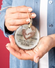 Husband Wife - Together We Built A Life We Loved Circle ornament - single (porcelain) aos-circle-ornament-single-porcelain-lifestyles-01