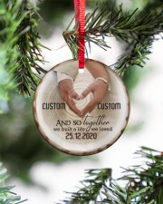 Husband Wife - Together We Built A Life We Loved Circle ornament - single (porcelain) aos-circle-ornament-single-porcelain-lifestyles-07