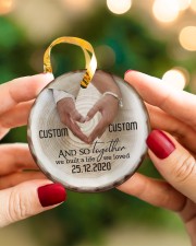 Husband Wife - Together We Built A Life We Loved Circle ornament - single (porcelain) aos-circle-ornament-single-porcelain-lifestyles-08