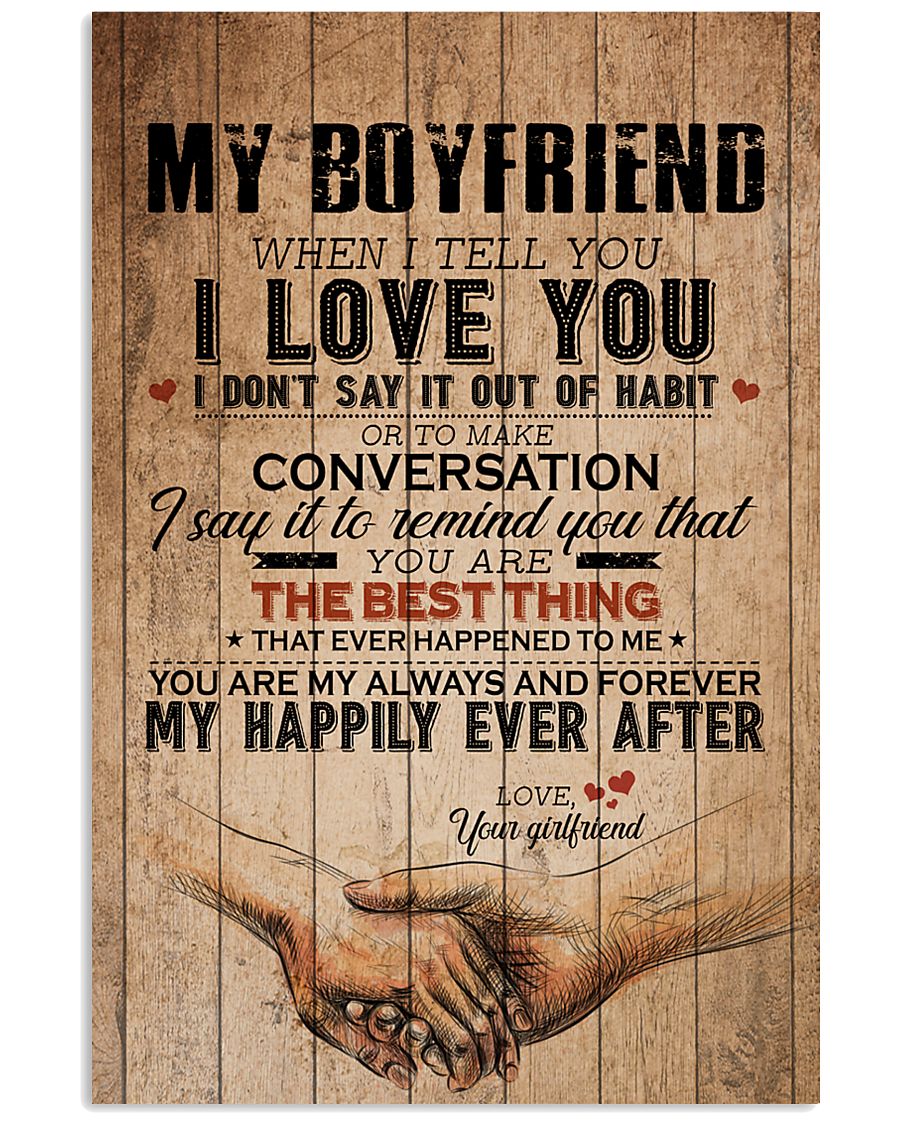 TO MY BOYFRIEND 16x24 Poster