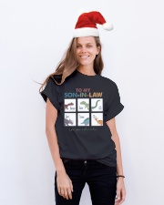 TO MY SON-IN-LAW - DINOSAUR - I LOVE YOU Classic T-Shirt lifestyle-holiday-crewneck-front-1