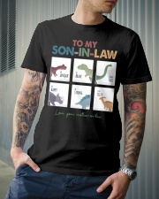 TO MY SON-IN-LAW - DINOSAUR - I LOVE YOU Classic T-Shirt lifestyle-mens-crewneck-front-6