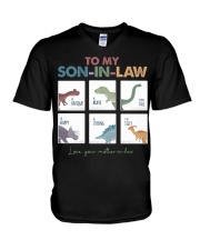 TO MY SON-IN-LAW - DINOSAUR - I LOVE YOU V-Neck T-Shirt thumbnail