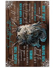 To My Daughter - Wolf - Never Forget That I 16x24 Poster front