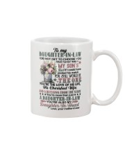 To My Daughter-in-law - Flowers Art - The One Mug front