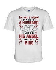 Angel Husband - To A Husband With Wings V-Neck T-Shirt tile