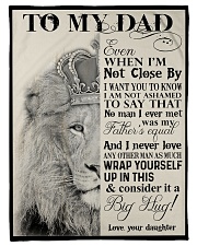 To My Dad - Lion - Fleece Blanket Small Fleece Blanket - 30" x 40" front