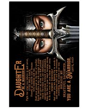Dad To Daughter - To My Daughter - Be A Warrior 11x17 Poster thumbnail