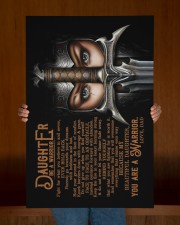 Dad To Daughter - To My Daughter - Be A Warrior 20x30 Gallery Wrapped Canvas Prints aos-canvas-pgw-20x30-lifestyle-front-22