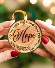 Christmas - Hope Love Blessed - Quote Set Circle ornament - single (porcelain) aos-circle-ornament-single-porcelain-lifestyles-08