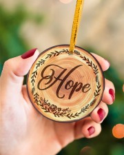Christmas - Hope Love Blessed - Quote Set Circle ornament - single (porcelain) aos-circle-ornament-single-porcelain-lifestyles-09
