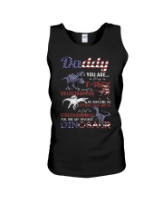 Daddy dinosaur Unisex Tank tile