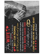 TO MY WIFE - HAND IN HAND - I LOVE YOU 16x24 Poster front