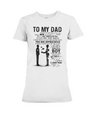 TO MY DAD Premium Fit Ladies Tee thumbnail